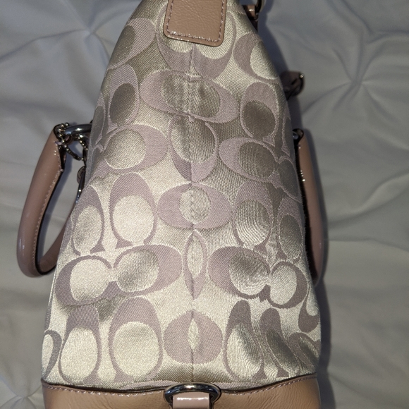 Coach Ashley Signature Sateen Satchel Bag - Picture 7 of 16